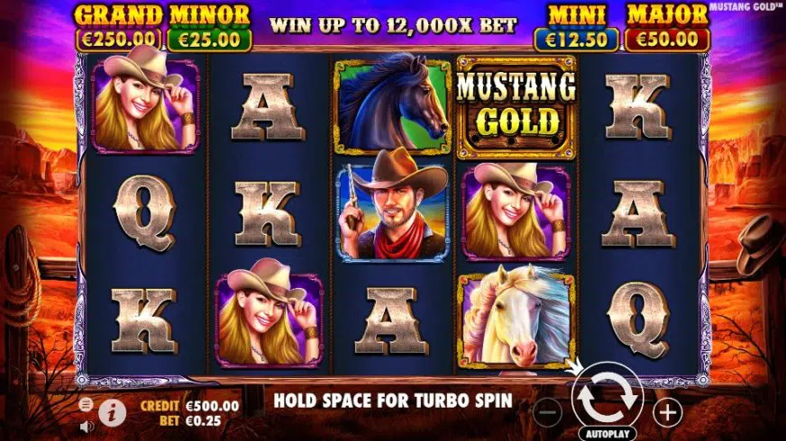 Mustang Gold Free Spins Gameplay Screenshot