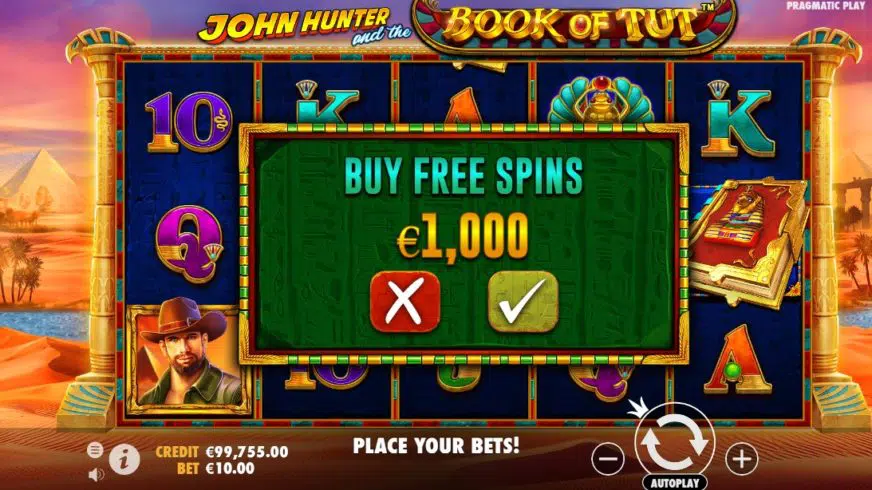 John Hunter And The Book Of Tut Free Spins