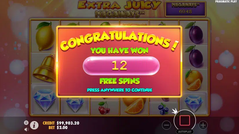 Extra Juicy Megaways Free Spins