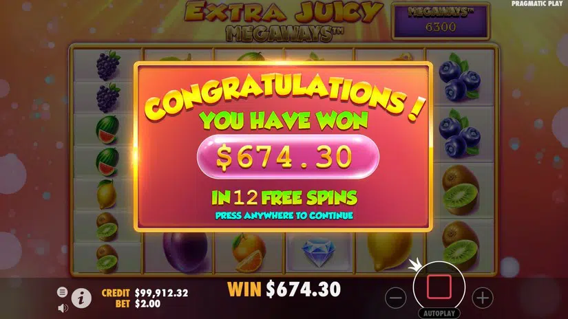 Extra Juicy Megaways Big Win