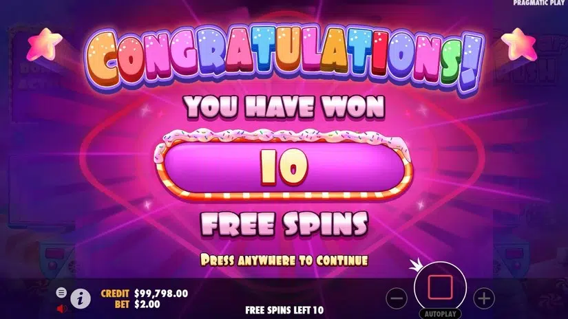 Sugar Rush Free Spins