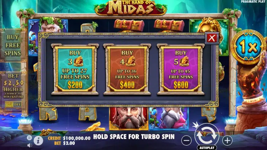 The Hand of Midas Buy Feature